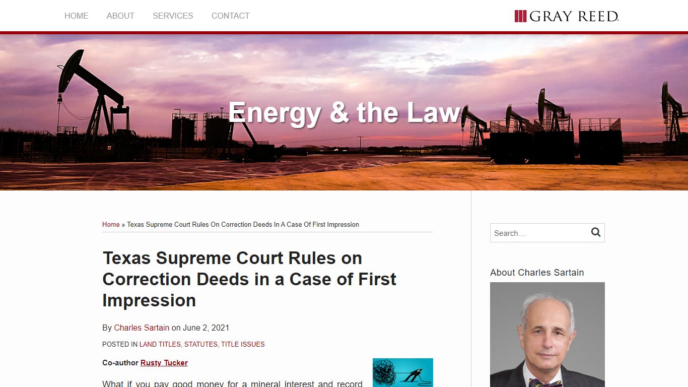 Texas Supreme Court Rules on Correction Deeds in a ... - Energy & the Law